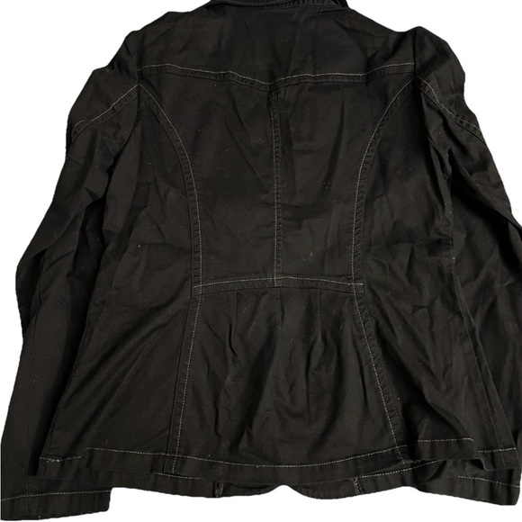 NWT Faded Glory Y2K 2008 Black Women’s Jacket Size LG - Picture 2 of 10